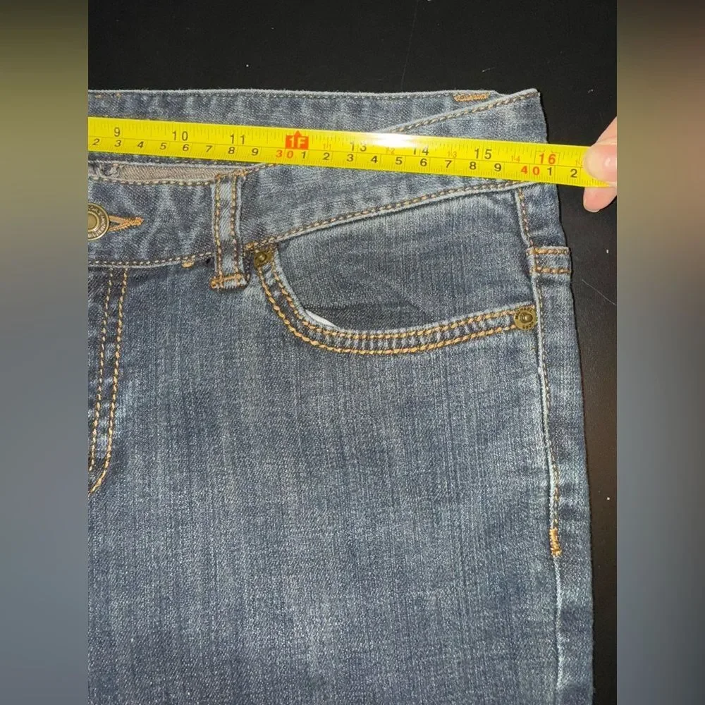 Michael Kors Women’s Dark Gray-Blue Denim Boot cut Jeans size 8 EUC